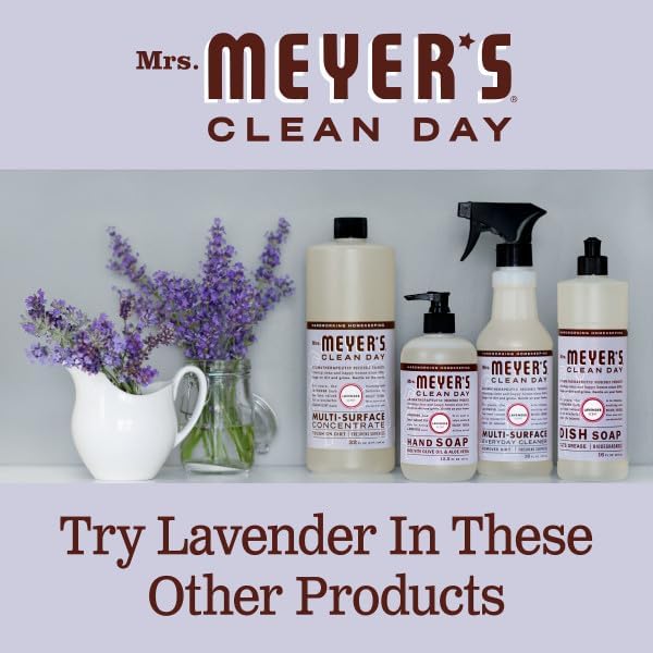Mrs. MEYER'S CLEAN DAY Kitchen Set, Multi-Surface Cleaner, Dish Soap and Foaming Hand Soap, 3 CT (Lavender)