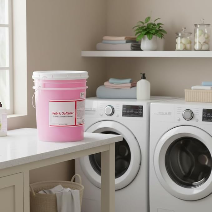 Concentrated Fabric Softener, 5 Gallon, 640 oz, Liquid, Fresh Scent, for Home and Commercial Laundry