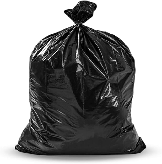 55-60 Gallon Trash Bags Heavy Duty | 50 Count | Large Black Garbage Bags for Outdoor, Leaf, Commercial Use | Fits 50 Gallon, 55 Gal, 60 Gal Trash Cans