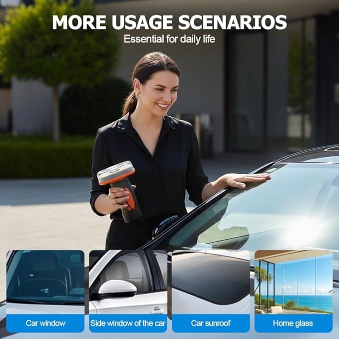 2025 Handheld Glass Oil-Film Remover, New Upgrade Emulsion Cleaner Glass Cleaning Board, Automotive Oil Film Cleaning Brush for Car Windows (1)