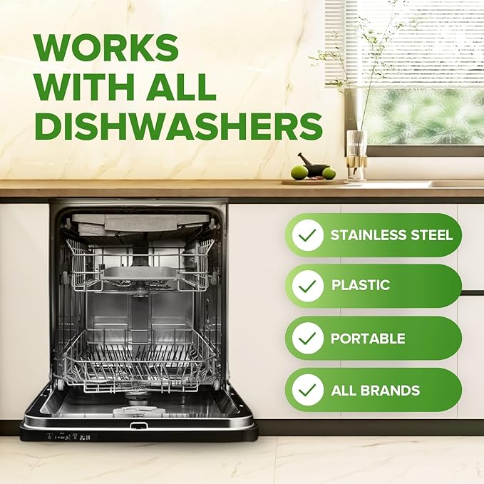 Renuv Garbage Disposal Cleaner + Dishwasher Cleaner - Heavy Duty Kitchen Appliance Deep Cleaning, Descaling and Deodorizing, (12 Tablets of each)