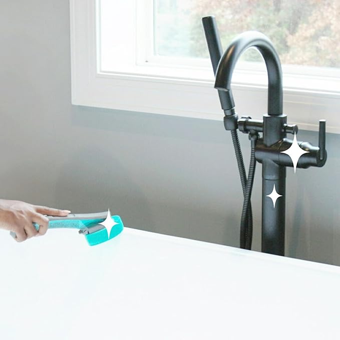 Scotch-Brite Swift Scrub Tub & Shower Wand Refills, Ideal for Bathroom Buildup, Glass Door, Shower and Bath Cleaner, Soap Scum Remover, 2 Wand Refills