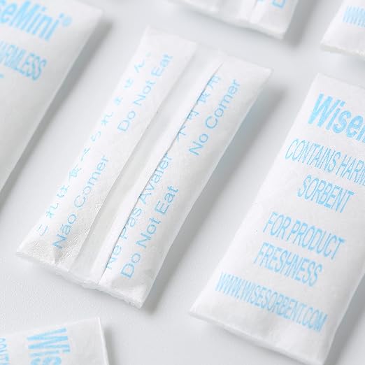 0.5 Gram 11000 Pack Silica Gel Packs, Dessicant Packets, Moisture Absorbers for Food Storage, Food Grade Desiccant Dehumidifiers, WiseMini