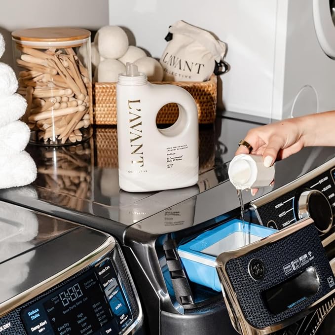 Luxury Laundry Essentials Bundle By L'avant High Performing Deep Cleaning Laundry Detergent Soap, Premium Wool Dryer Balls, & Fresh Linen Scented Laundry Oil Professional Wash (Fresh Linen)