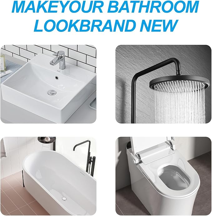 Automatic Toilet Bowl Cleaner Tablets White Toilet Tank Cleaners, Septic-Safe Hard Water Ring Stain Remover, Smell Eliminator Heavy Duty Toilet Cleaning & Deodorizer, Fresh Scent - 12 PACK