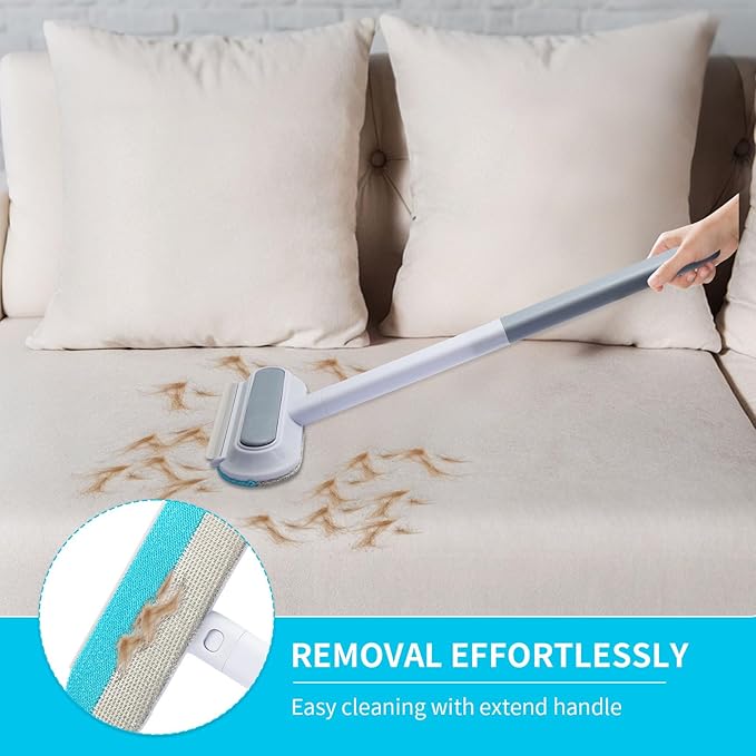 Pet Hair Remover for Furniture, Cat and Dog Hair Remover for Couch, Carpets, Clothes Reusable and Washable Lint Brush Pet Hair Removal Tool