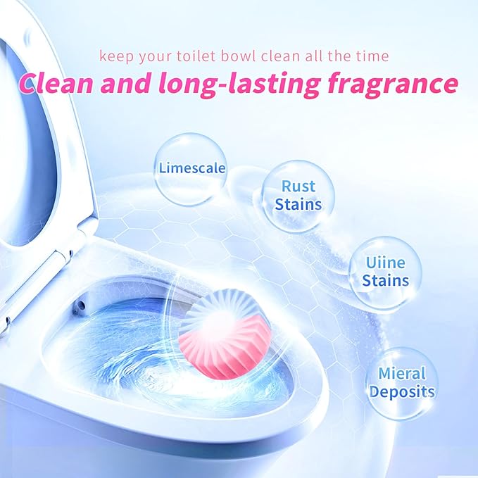 Automatic Toilet Bowl Cleaner Tablets, 30-Pack Long-Lasting Toilet Tank Cleaner for Bathroom, Blue Water Freshener, Prevents Stains & Odor, Safe for All Toilets (30, Blue and green)