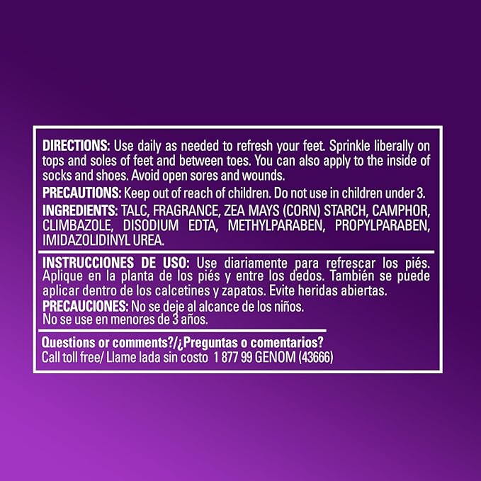 SILKA Odor Fighting Foot Powder & Shoe Deodorizer with Corn Starch Powder, Talc & Cooling Beads for Lasting Freshness, Absorbs Sweat & Excess Moisture, 6 Oz