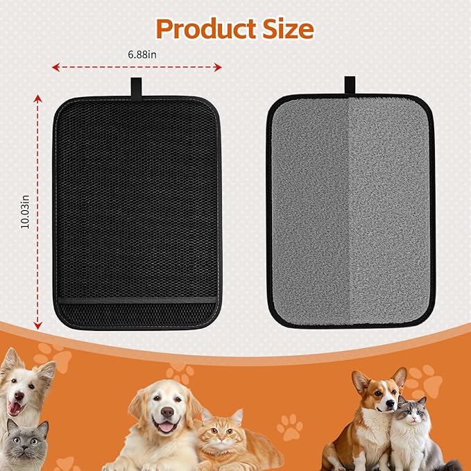 Pet Hair Removal Glove, Reusable Pet Hair Remover Tool with Larger Cleaning Space, Electrostatic Pet Hair Gloves for Couch, Carpet, Clothing, Car Seat