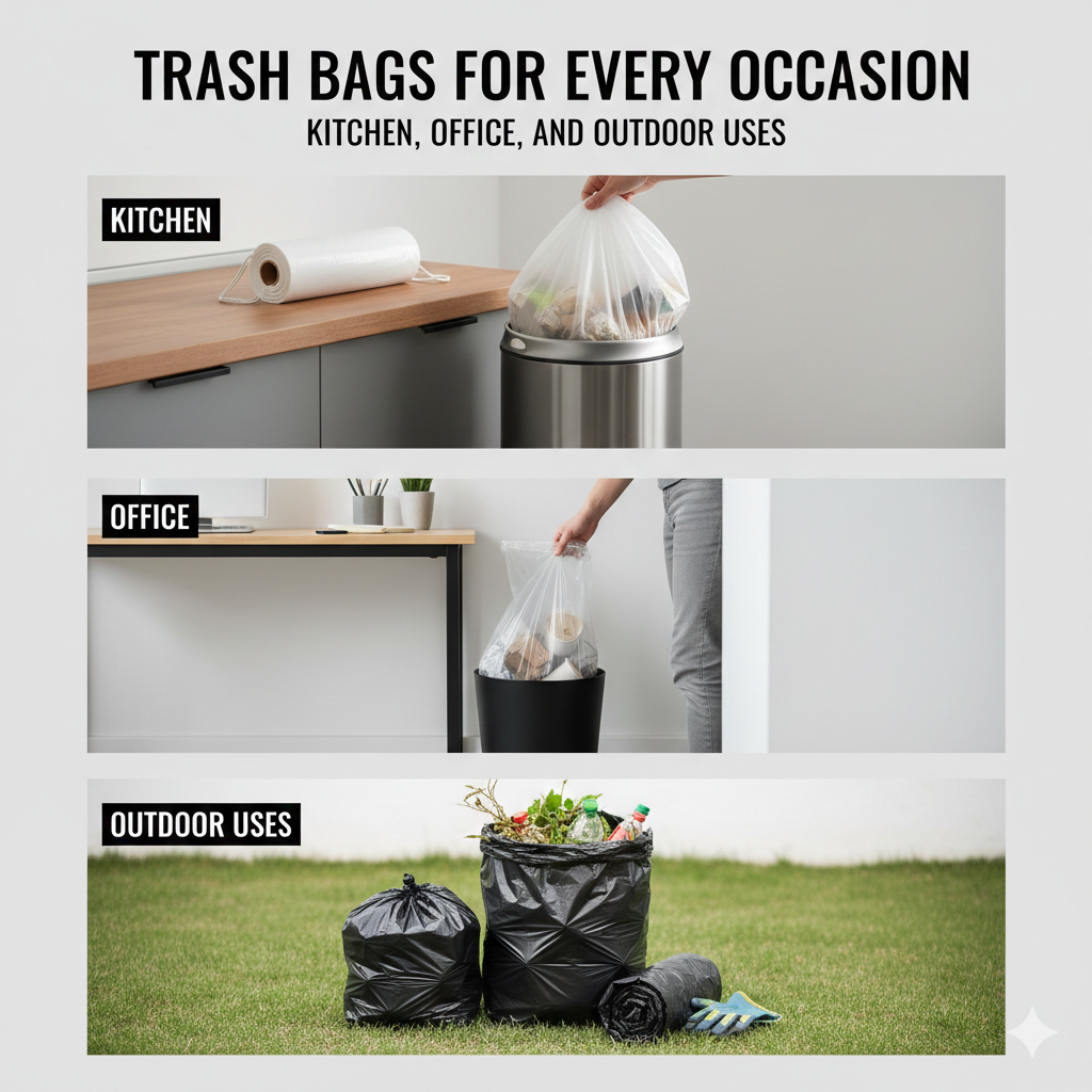 Trash Bags for Every Occasion: Kitchen, Office, and Outdoor Uses