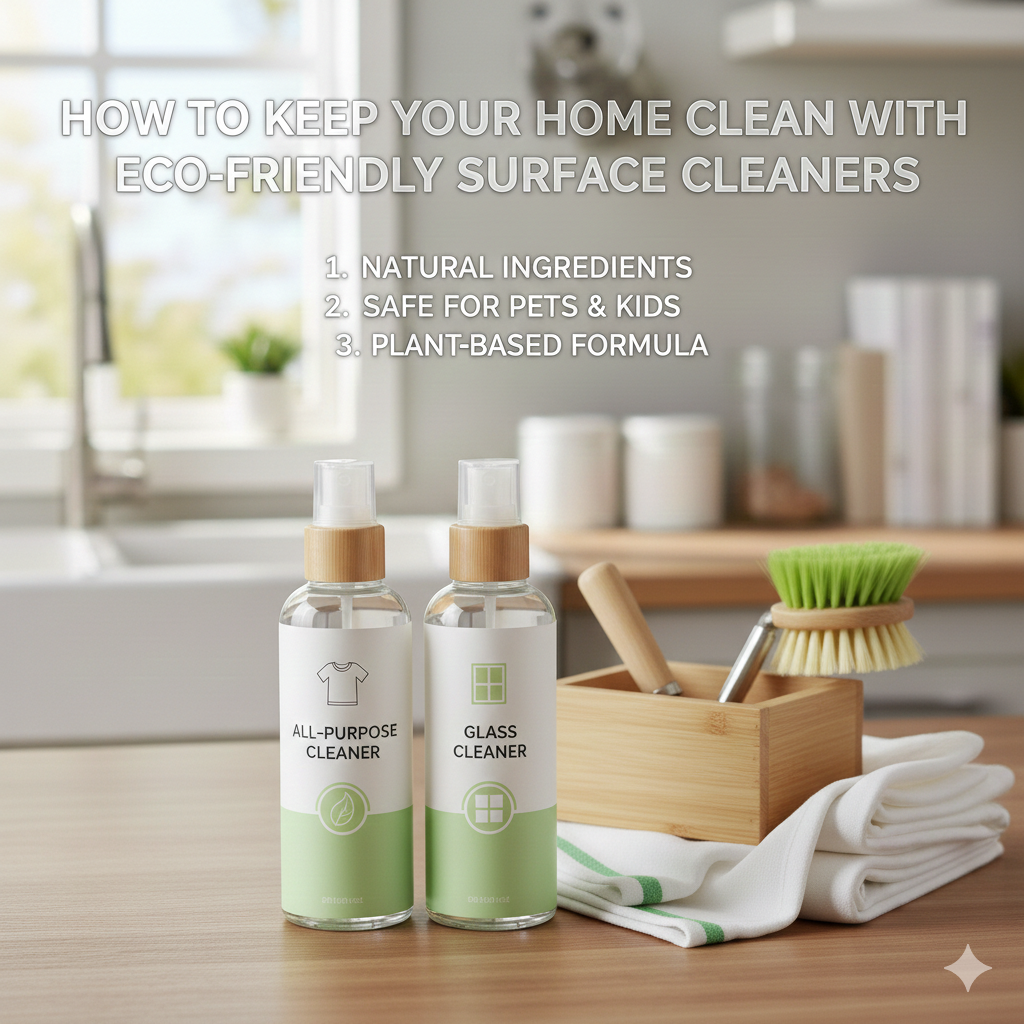 How to Keep Your Home Clean with Eco-Friendly Surface Cleaners
