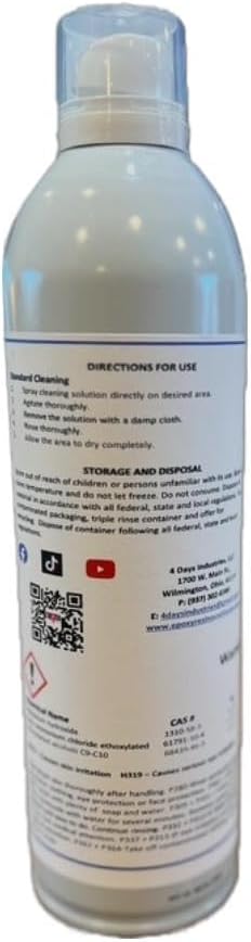 #1 Epoxy Cleaner – All Purpose, 14 oz Air-Powered Spray | Non-Aerosol Pre-Diluted Cleaner for Epoxy Floors, Resinous Surfaces & Sealed Concrete | Trusted by Professionals
