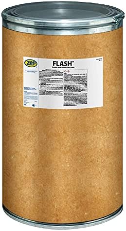 Zep Flash Powdered Concrete Floor Cleaner - 125lb (Case of 1) 72342 - Premium Grade, Alkaline, Removes Grease and Oil Deposits