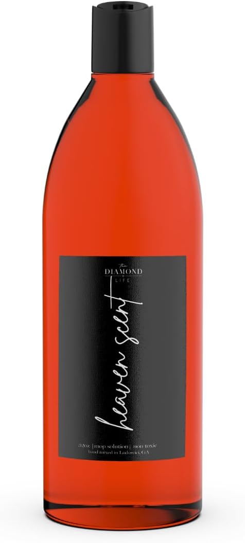 Home “HEAVEN SCENT” Natural Mop Soap – Jasmine, Rose & Lily Scent – Plant-Powered Floor Cleaner Concentrate – Compatible with CrossWave & HydroVac Wet Dry Vacuums – 32 oz