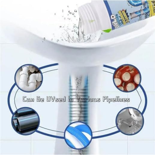 Drain Cleaner — Drain Powder, Powerful Sink and DrainCleaner Powder, Fast Foaming, Powerful Stain Removal (2 pcs)