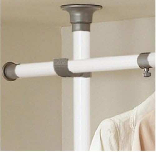 PRINCE HANGER Tension Pole Closet System — No-Renovation Hanging Storage Rack, 4-Tier Expandable Design (PHUS-0033)