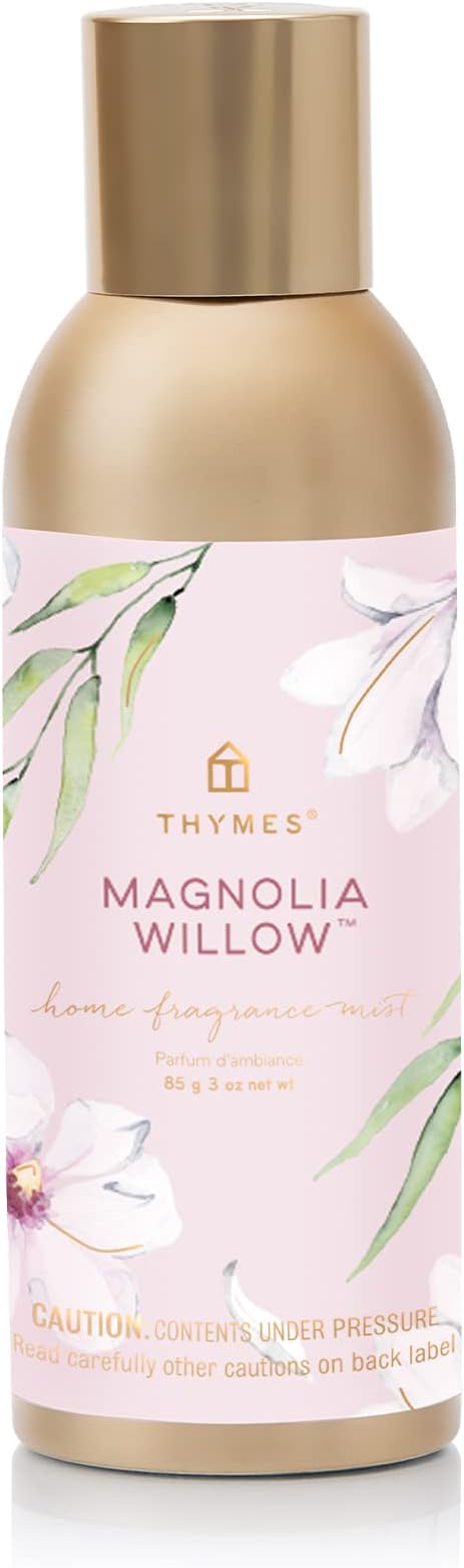 Thymes Home Fragrance Mist – Room Air Fresheners for Home Long Lasting – Air Freshener Spray – Premium Home Fragrance – Airy Notes of Willow, Magnolia, Mandarin & Jasmine (Magnolia Willow, 3 oz)