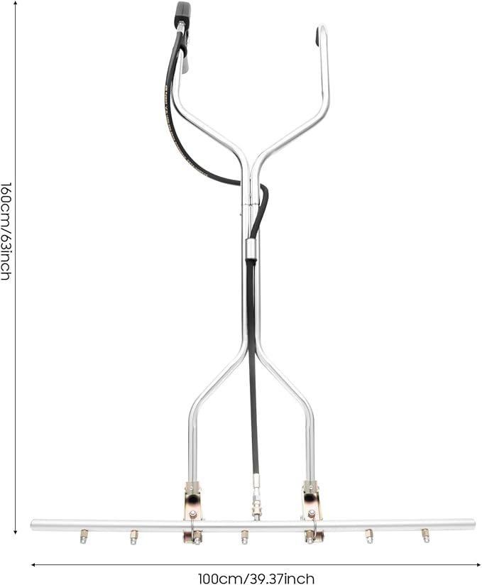 39" Surface Cleaner Water Broom Attachment, 1500-5000psi High Pressure Power Washer Broom with 7 Nozzles, Pressure Washer Water Broom 10.57Gal/min fits Hot and Cold Water