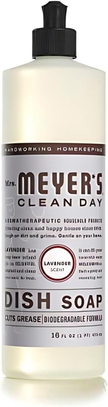Mrs. MEYER'S CLEAN DAY Kitchen Set, Multi-Surface Cleaner, Dish Soap and Foaming Hand Soap, 3 CT (Lavender)