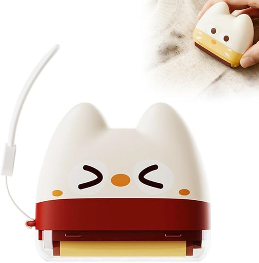 Portable Washable Lint Roller, 2026 New Reusable 2 in 1 Lint Rollers and Fabric Shaver, Mini Lint Roller Pet Hair Remover for Pet Hair and Dust Removal, Lint Remover for Clothes (Red)