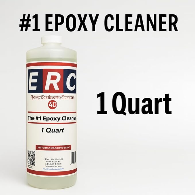 #1 Epoxy Cleaner – 1 Quart Concentrate | Makes 5+ Gallons | No Haze or Sticky Residue | Removes Tire Marks, Oil & Grime from Epoxy Floors, Garage Coatings & Sealed Concrete