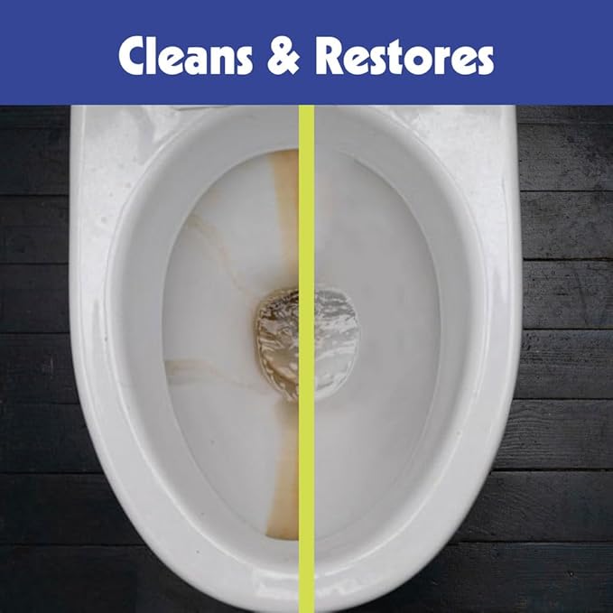 PUMIE Pumice Stone Toilet Bowl Cleaner (1-Pack) - Heavy Duty Scouring Stick for Toilet - Pumice Stone for Cleaning Rings, Bowls, Hard Water Stains, Lime, Rust, Sink - Includes Handle for Easy Use