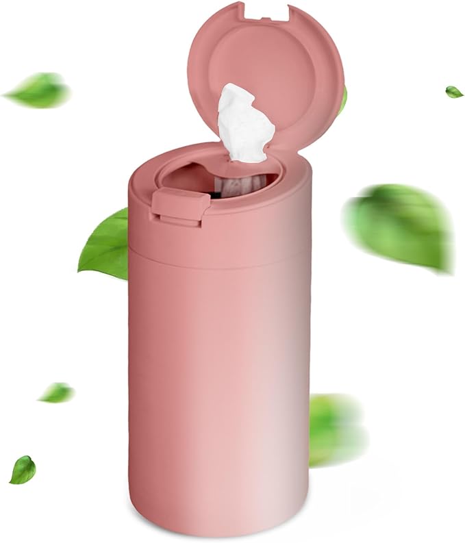 Extra Large Refillable Disinfecting Wet Wipes Dispenser (Pink) | Fits Clorox, Lysol, Bleach, Sanitizing Wipes | Durable Reusable Wipes Holder for Kitchen, Bathroom, Office | Gosnold Home & Garden