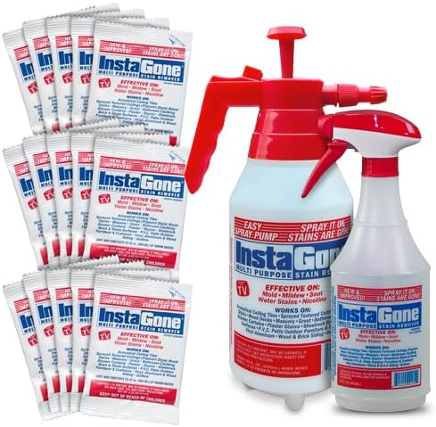 Cleaning Supplies, All Purpose Cleaner, 24oz, Spray Bottle, and 48oz Pump Bottle, with 0.8oz 15 pcs Refill Packs, Household Items, Household Cleaning, Multipurpose Cleaner, Stain Remover