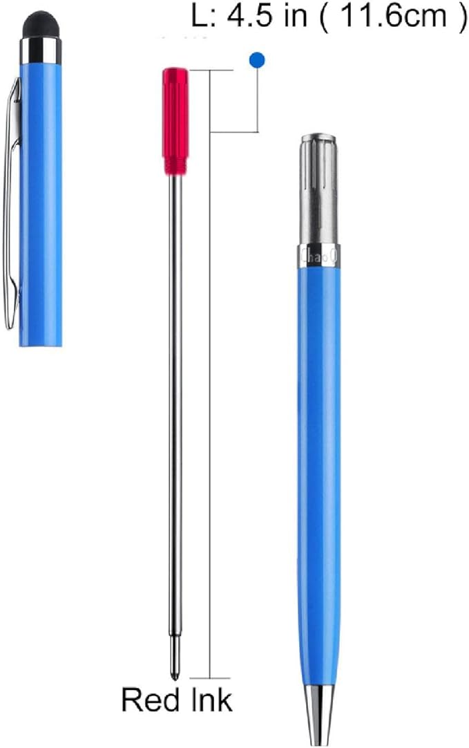 SEIWEI Ballpoint Pen Refill Replaceable Metal Ballpoint Pen Refills Oil Based Ink Smooth Writing School Office Stationery Red 1.0mm