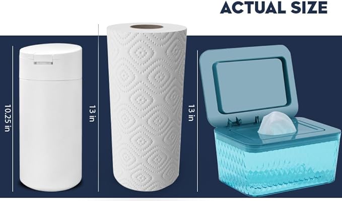 Extra Large Refillable Wet Wipes Dispenser (Cream Lid) | Fits Clorox, Lysol, Bleach, Disinfecting Wipes | Durable Reusable Wipes Holder for Kitchen, Bathroom, Office, School | Gosnold Home & Garden