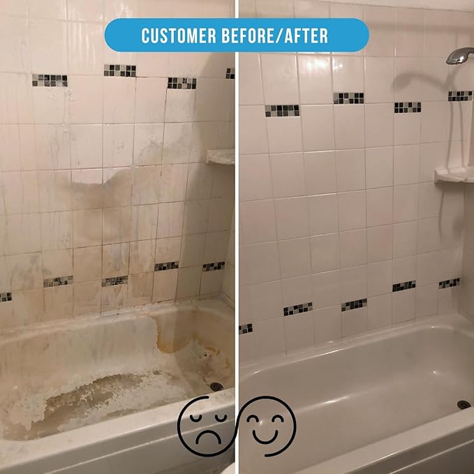 Don Aslett Showers and Stuff (32 Oz Spray Bottle, Pack of 2) Hard Water Stains and Soap Scum Remover | Cleans Bathroom Rust, Grout Tile Lines, Fiberglass Tub, Glass Shower Door Surfaces