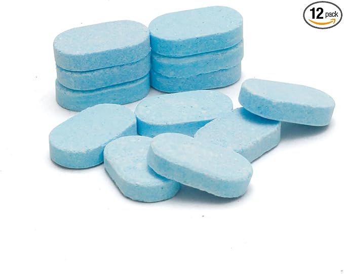 MAMADOU Toilet Cleaner Tablets Foaming Agent Splashproof Foam Sheild for Smart Toilet Deodorizing Stain-Resistant Special Cleaning Bowl For Fresh Comfortable Bathroom Environment 12pcs