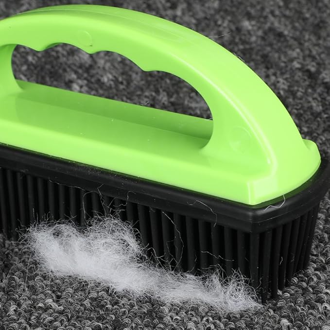 Pet Hair Remover Rubber Brush, Bath Brush for Dogs & Cats, Reusable Lint Roller, Furniture & Car Hair Removal Brush, Effective for Carpets, Couches, and Clothes