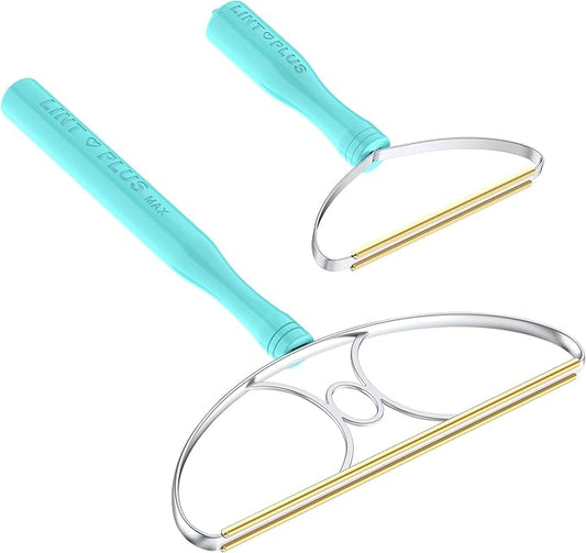 Pet Hair Removal Tool Kit-Max and Pro-by LINTPLUS Cat Hair Remover,Dog Hair Remover and Carpet Rake-Easy Pet Hair Remover for Carpeted Stairs & Rugs-Gets Every Hair!