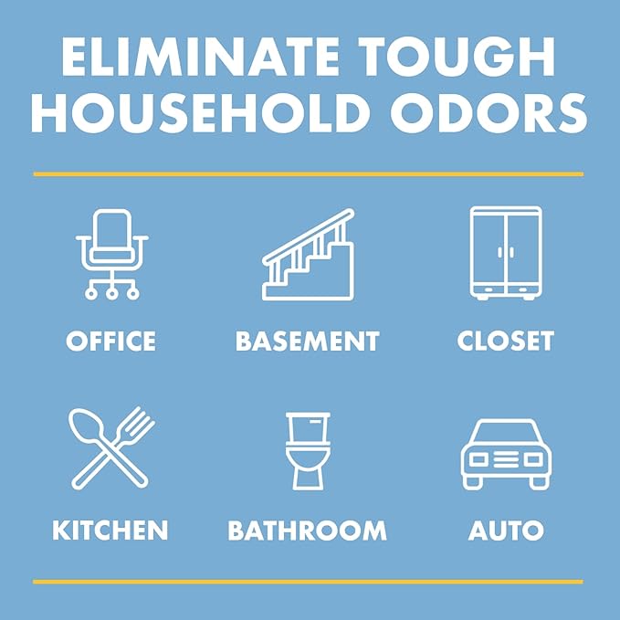 Gonzo Odor Air Magnet Max Gel Odor Eliminator (2 PACK) For Car, Closet, Trash & Pet Areas, Smoke Odors - Lavender and Linen Scent, 14 oz Jars, Blue