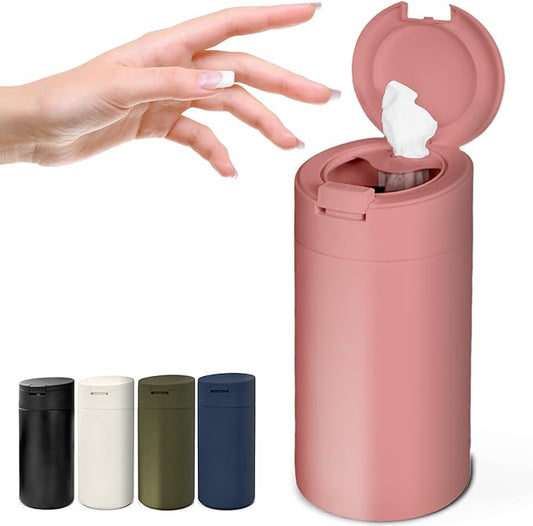 Extra Large Refillable Disinfecting Wet Wipes Dispenser (Pink) | Fits Clorox, Lysol, Bleach, Sanitizing Wipes | Durable Reusable Wipes Holder for Kitchen, Bathroom, Office | Gosnold Home & Garden