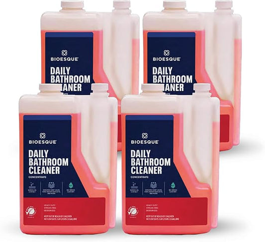 Bioesque Bathroom Cleaner Concentrate, 64 Fluid Ounce (Pack of 4)