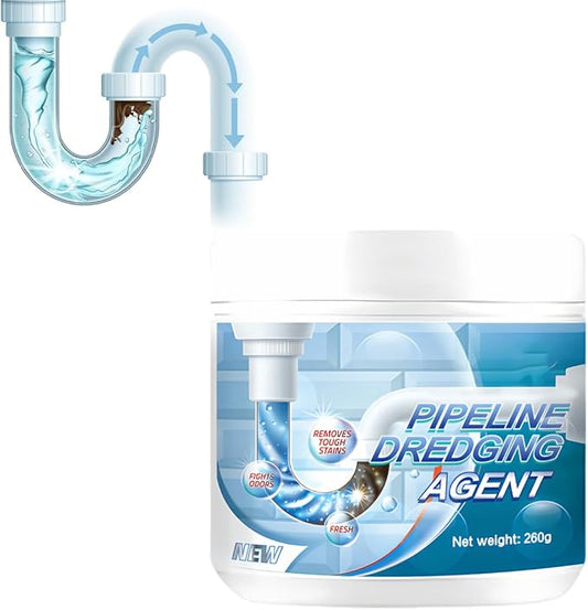 Powerful Pipe Dredging Agent, 2026 New Pipe Cleaner for Kitchen, Sink Drain Cleaner, Pipes Cleaning Tool, Clog Remover for Bathroom, Toilets and Showers (1Pcs)