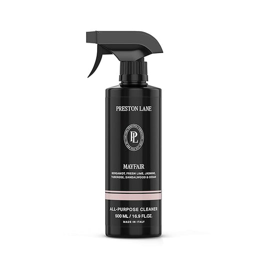 Preston Lane Luxury All-Purpose Cleaner, Mayfair Scent | Bio-Based Multi-Surface Spray | Streak-Free Finish, Lifts Dirt, Smudges & Grease | Vegan & Cruelty-Free