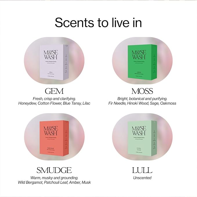 Laundry Detergent Sheets | Enzyme-Powered, Vegan, Paraben-Free | Sensitive Skin | Plastic-Free, Eco-Friendly, Travel-Ready Packaging (50 Loads – 1 Box, LULL Unscented)