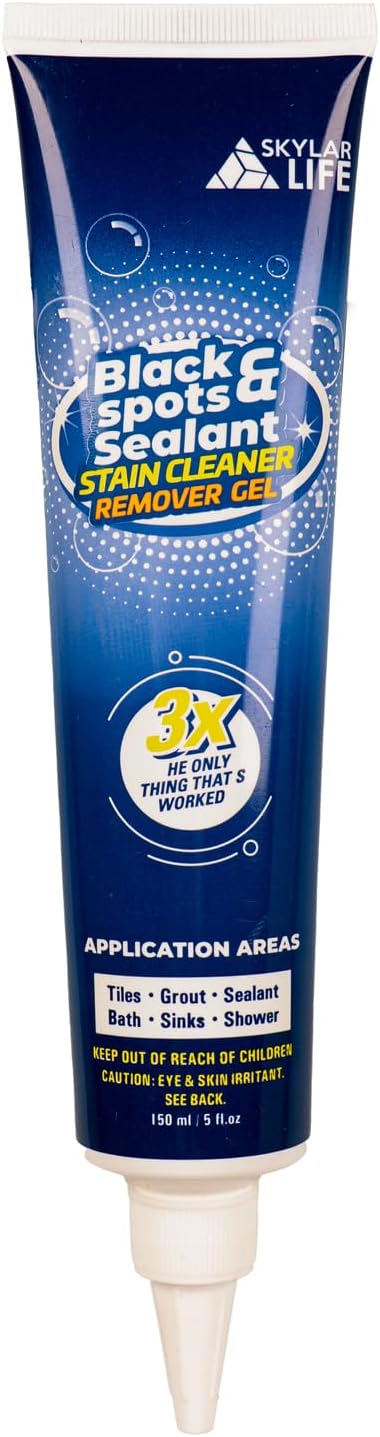 SKYLAR LIFE Grout Silicone Caulk Whitener, Black Stain Problem Solver, Best for Home Sink,Kitchen,Showers,Bathroom and Floor Tile (1-Pack)