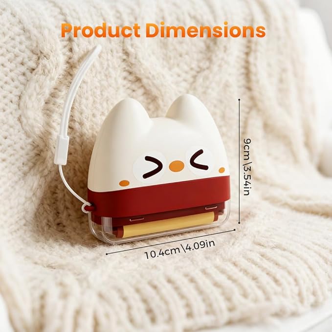 Portable Washable Lint Roller, 2026 New Reusable 2 in 1 Lint Rollers and Fabric Shaver, Mini Lint Roller Pet Hair Remover for Pet Hair and Dust Removal, Lint Remover for Clothes (Yellow)