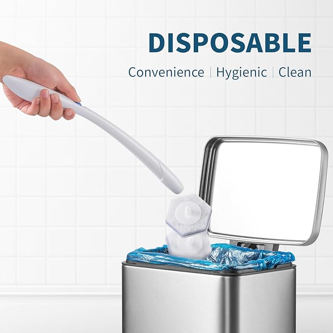 oshang Toilet Cleaner Refills, Toilet Refill Pads, Disposable Toilet Brush Heads for Toilet and Bathroom Cleaning, Compatible with Clorox Toilet Brush (20 Count)