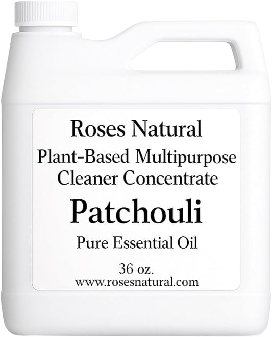 Patchouli Multipurpose Cleaner Concentrate, 36 oz | Plant-Based, Non-Toxic, Biodegradable | Streak-Free Cleaning for Kitchen, Bathroom, Glass & Floors, Made in the USA