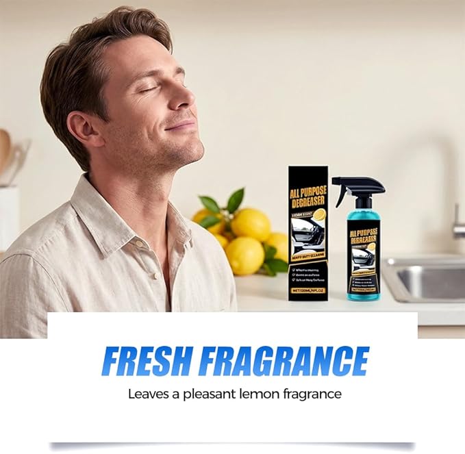 PVZXR All Purpose Degreaser for Car and House, 2026 New Heavy Duty Degreaser | Convenient Oil Stain Remover, Cleaning Solution For Car House Oven Stove Cooktop Counter Quick Stain Removal (3PCS)