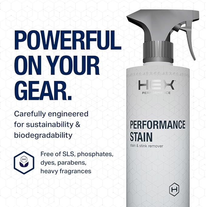 HEX Performance Stain & Stink Remover, Unscented, 44oz (Pack of 2) - Designed for Activewear, Eco-friendly