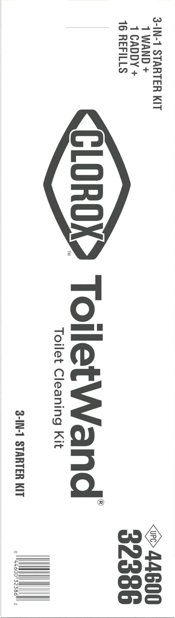 CLOROX ToiletWand Toilet Bowl Cleaner- Toilet Brush, Storage Caddy and 16 Disinfecting Refill Heads