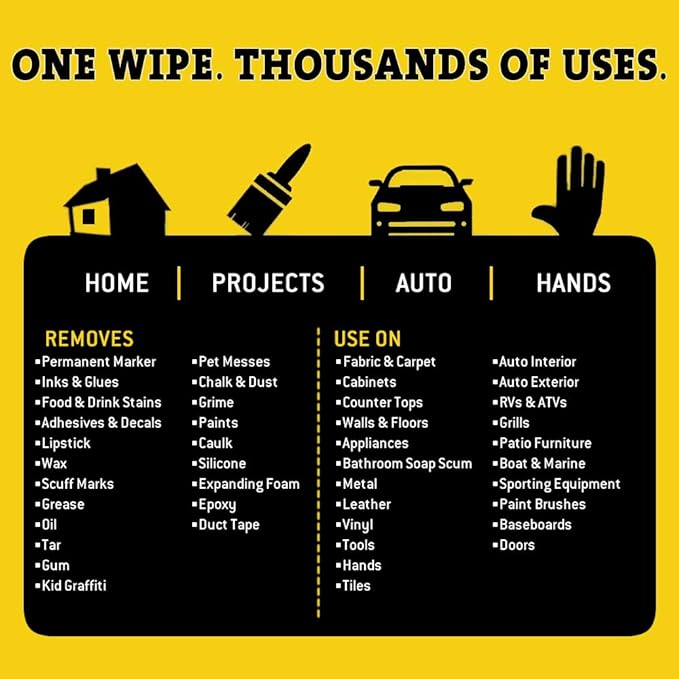 Tub O' Towels Heavy Duty, 10" x 12", Multi-Surface Cleaning Wipes, 90-Count Canister & Refill Pack, White