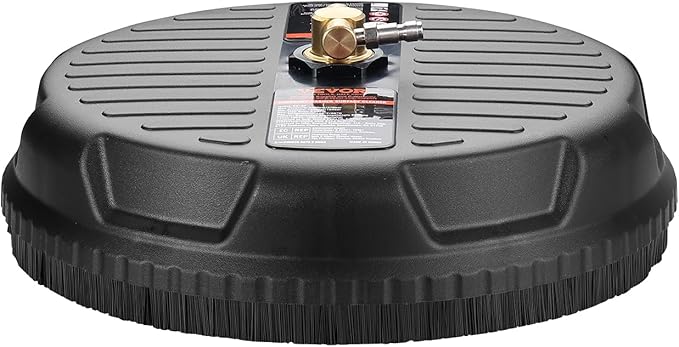 VEVOR Universal 15" Pressure Washer Surface Cleaner, Pressure Washer Attachment 4000 Max PSI, 1/4" Quick-Connect Connector Concrete Cleaner, Heavy Duty Power Washer for Floor Driveway, Patio,Sidewalk