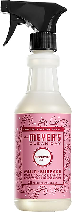 Mrs. MEYER'S Kitchen Set, Dish Soap, Hand Soap, and Multi-Surface Cleaner, 3 CT (Peppermint)
